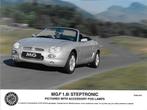 3 persfoto's MGF, 1999, Boeken, Auto's | Folders en Tijdschriften, Ophalen of Verzenden, Nieuw, Overige merken