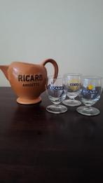 RICARD kan glazen vintage glas Frankrijk anijs aperitief, Ophalen of Verzenden