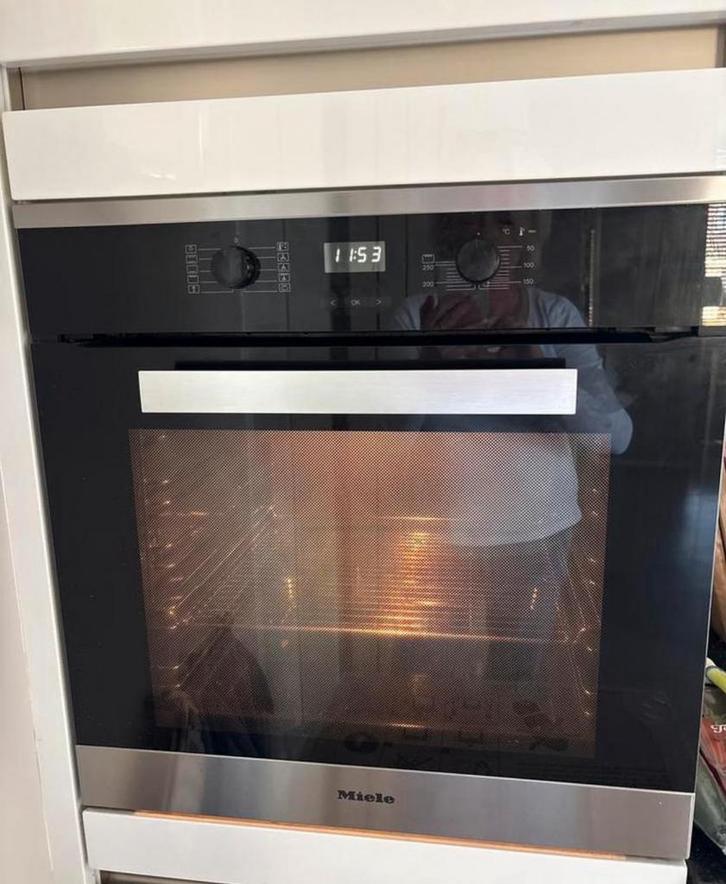 Miele inbouwoven, Witgoed en Apparatuur, Ovens, Zo goed als nieuw, Inbouw, Oven met grill, 45 tot 60 cm, 45 tot 60 cm, Hete lucht