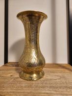 Indonesische messing vaas met wayang figuren, Ophalen of Verzenden