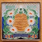 Cloisonne wandtegel Westraven Utrecht, Antiek en Kunst, Ophalen of Verzenden