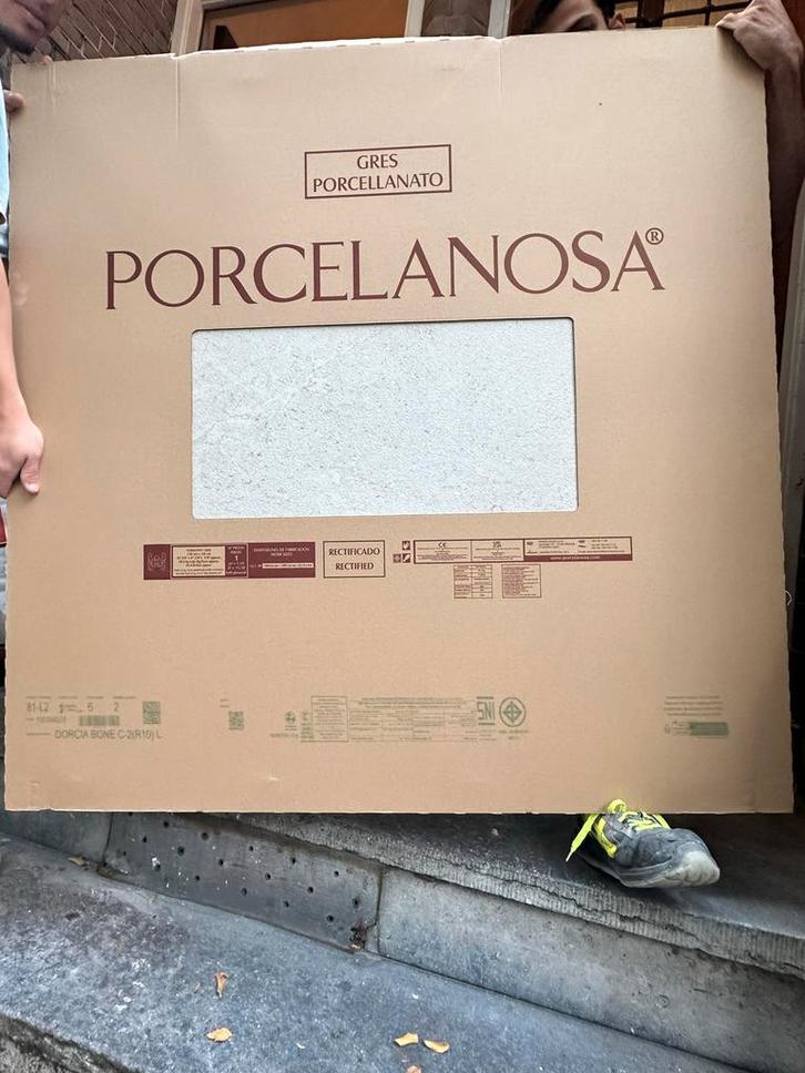 3 Porcelano Dorcia Bone L Tegels 120x120, Doe-het-zelf en Verbouw, Tegels, Nieuw, Vloertegels, Keramiek, 60 cm of meer, Minder dan 5 m²