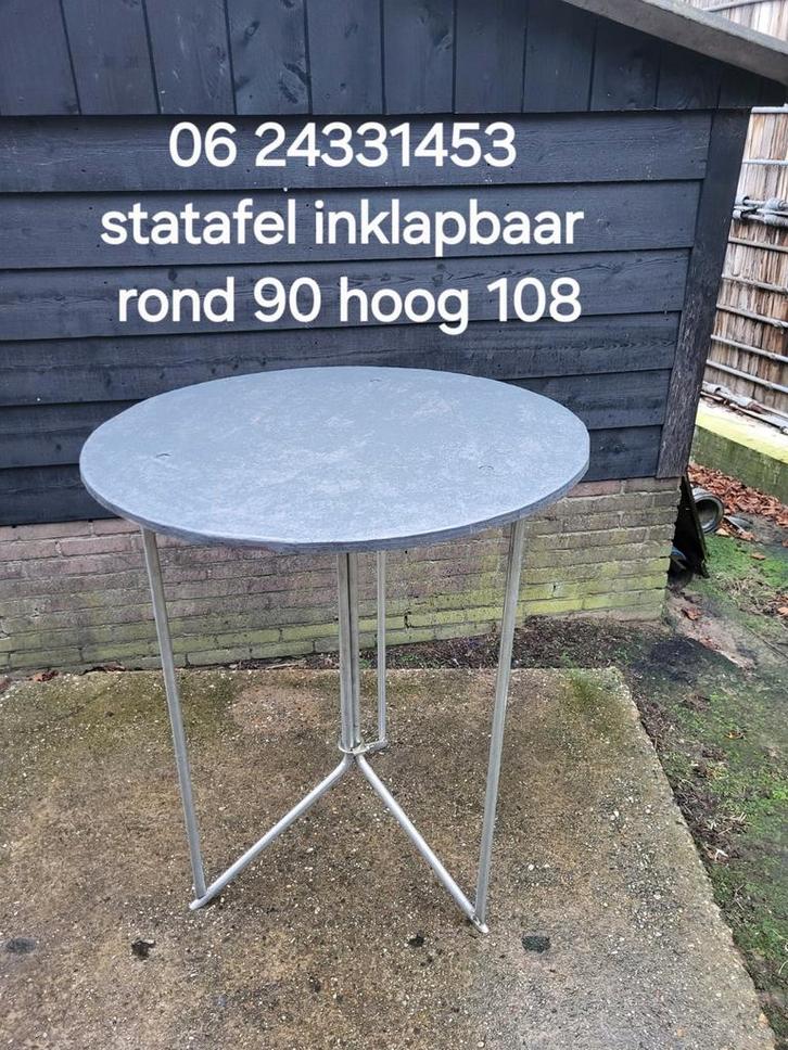 Zeer mooie inklapbare statafels, Huis en Inrichting, Tafels | Statafels, Zo goed als nieuw, Ophalen