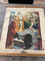 Oude schoolplaat - Bijbelse scène, Ophalen of Verzenden, Geschiedenis