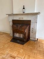 Antieke gas-/kolenkachel met marmeren schouw – decoratief, Huis en Inrichting, Kachels, Ophalen, Gebruikt, Gas, Gaskachel