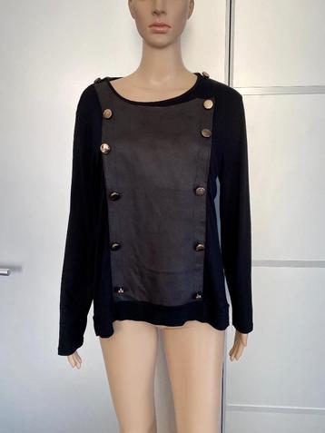 G702 Femmes je vous maat 42=L trui shirt top zwart beschikbaar voor biedingen