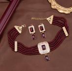 Marokaanse sieraden set, Sieraden, Tassen en Uiterlijk, Kettingen, Nieuw, Ophalen of Verzenden, Rood, Overige materialen