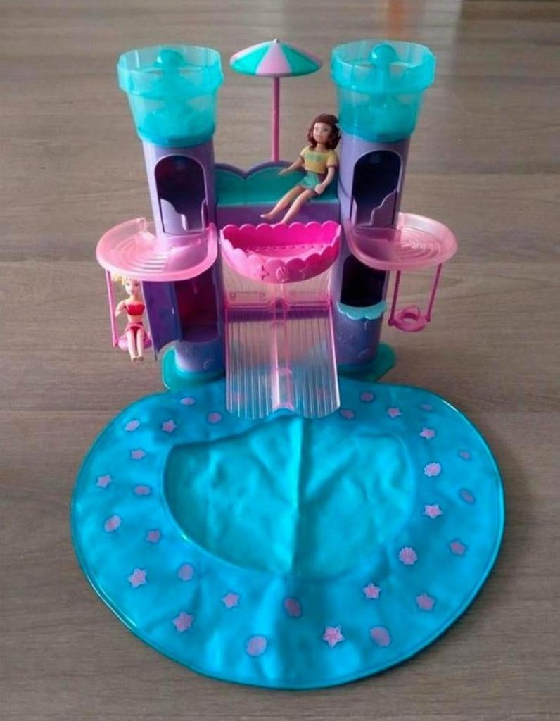 Polly Pocket Wild Waves Castle + diverse accessoires, Mattel, Ophalen of Verzenden, Zo goed als nieuw, Jongen of Meisje
