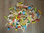 set houten blokken en plankjes, Kinderen en Baby's, Speelgoed | Houten speelgoed, Ophalen, Gebruikt