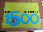 Folder Fiat 1500 cabriolet 1964-1965, Duitse tekst, Ophalen of Verzenden, Zo goed als nieuw, Overige merken, Fiat
