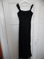 Zwarte voile/chiffon galajurk maat M Only, Maat 38/40 (M), Galajurk, Only, Zwart