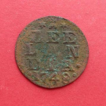 Duit Zeeland 1748/40 Zeelandia Luctor et Emergo Middelburg R beschikbaar voor biedingen