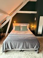 Ikea bed, boxspring 160x200, Ophalen, Gebruikt, Tweepersoons, Strak tijdloos modern