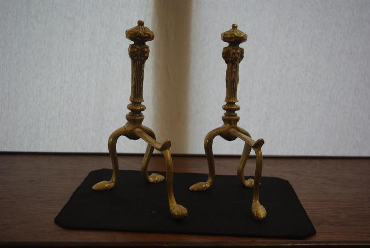 Haardbokken / haardstellen, Antiek en Kunst, Antiek | Koper en Brons, Ophalen of Verzenden