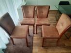 Vier moderne eetkamerstoelen, Huis en Inrichting, Ophalen, Gebruikt