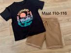 Shirt en korte broek maar 110-116, Ophalen of Verzenden, Zo goed als nieuw, Jongen, Broek