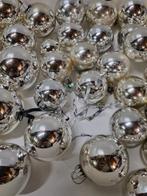 -	Kerstballen zilver retro 48 stuks, Diversen, Kerst, Ophalen of Verzenden