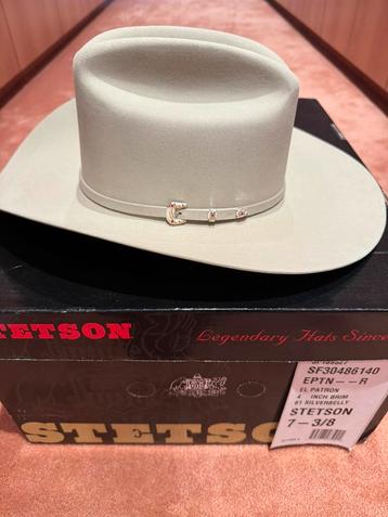 Stetson El Patron 61 silverbelly. Nieuwe in doos beschikbaar voor biedingen