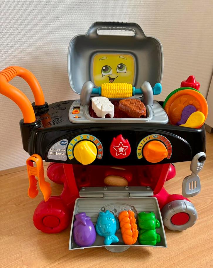 VTech Grill & Leer BBQ met licht en geluid (incl. batterij), Kinderen en Baby's, Speelgoed | Vtech, Zo goed als nieuw, Ophalen