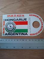 Sticker WK78 voetbal Hongarije, Verzenden, Zo goed als nieuw, Sport