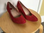 Pumps met sleehak, maat 37, rood suede, nieuw, Schoenen met lage hakken, Nieuw, Ophalen of Verzenden, Rood