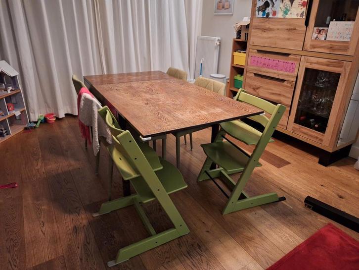 Eettafel met extra blad - GRATIS, Huis en Inrichting, Tafels | Eettafels, Gebruikt, 50 tot 100 cm, Rechthoekig, Ophalen