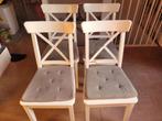 Ikea stoelen, Vier, Wit, Zo goed als nieuw, Ophalen