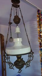 Antieke olie lamp, schippertje, Antiek en Kunst, Antiek | Lampen, Ophalen of Verzenden