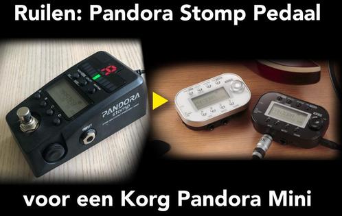 Ruilen Korg Pandora Stomp  pedaal voor een Korg Pandora Mini, Muziek en Instrumenten, Effecten, Gebruikt, Chorus, Delay of Echo