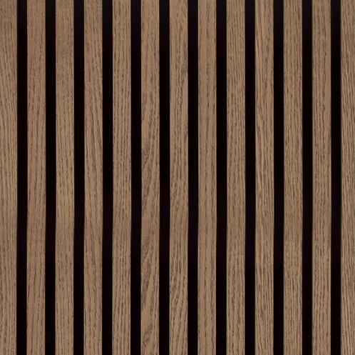 Akoestische Wandpanelen Walnoot 260cm x 52,6cm x 22mm, Huis en Inrichting, Woonaccessoires | Wanddecoraties, Nieuw, Ophalen of Verzenden