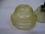 A6788. Set van 3 vintage lampenkappen uit de jaren 40, Huis en Inrichting, Ophalen of Verzenden, Gebruikt, Rond, Minder dan 25 cm