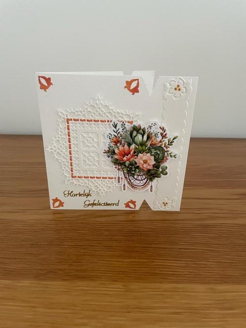 Kaartje gefeliciteerd (79), Hobby en Vrije tijd, Kaarten | Zelfgemaakt, Nieuw, Overige thema's, Ophalen of Verzenden
