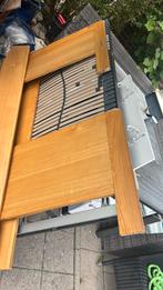 Eénpersoons houten bed met verstelbare lattenbodem, Huis en Inrichting, Slaapkamer | Bedden, 90 cm, Eenpersoons, Ophalen of Verzenden