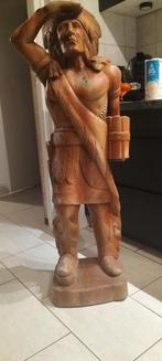massief houten indiaan 1.30 m, Antiek en Kunst, Ophalen