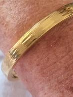 Uit nalatenschap , bewerkte Plaque slavenarmband, Ophalen of Verzenden, Zo goed als nieuw, Goud, Overige materialen
