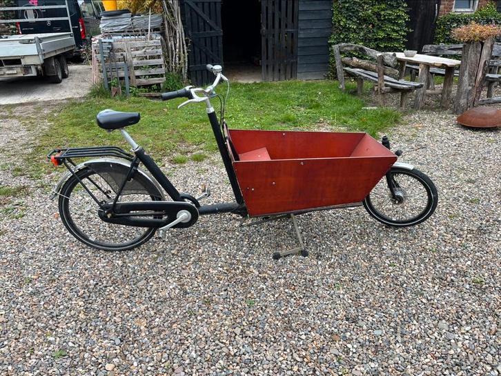 Van Andel - Bakfiets 8 versnellingen, Fietsen en Brommers, Fietsen | Bakfietsen, Gebruikt, Overige merken, 2 kinderen, Huif, Ophalen