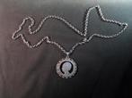 Zilveren stil verzetshanger met jasseronketting WO2. 2118, Ophalen of Verzenden, Zilver