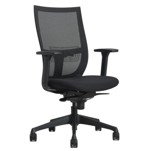 Euroseats Curve Bureaustoel Zwart Netweave NENEN1335, Huis en Inrichting, Bureaustoelen, Nieuw, Bureaustoel, Zwart, Ergonomisch