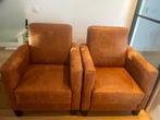 2 Zitmaxx Fauteuils Cognac - Gebruikt, Huis en Inrichting, Fauteuils, Ophalen, Gebruikt, Leer, 75 tot 100 cm