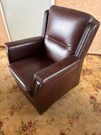 Leren fauteuil in zeer goede staat, Ophalen, Minder dan 75 cm, Leer, Zo goed als nieuw