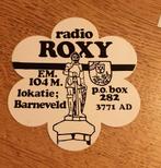 Sticker amateur zender radio piraat ROXY, BARNEVELD, Ophalen of Verzenden, Zo goed als nieuw