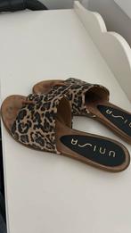 Unisa leren slippers 40, Ophalen of Verzenden, Zo goed als nieuw, Zwart