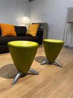 2x Leolux Tamtam Bongo Groen – NP: €1.200 p/st, Huis en Inrichting, Banken | Voetenbanken en Poefen, Minder dan 50 cm, Leolux