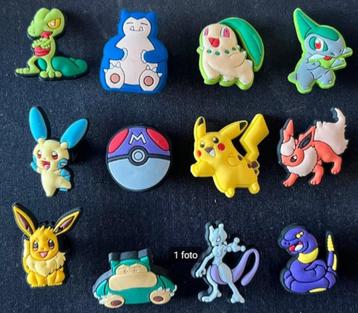 Jibbitz - Shoe charms Crocs -  set nr'2 PokéMon 12 stuks -NI beschikbaar voor biedingen