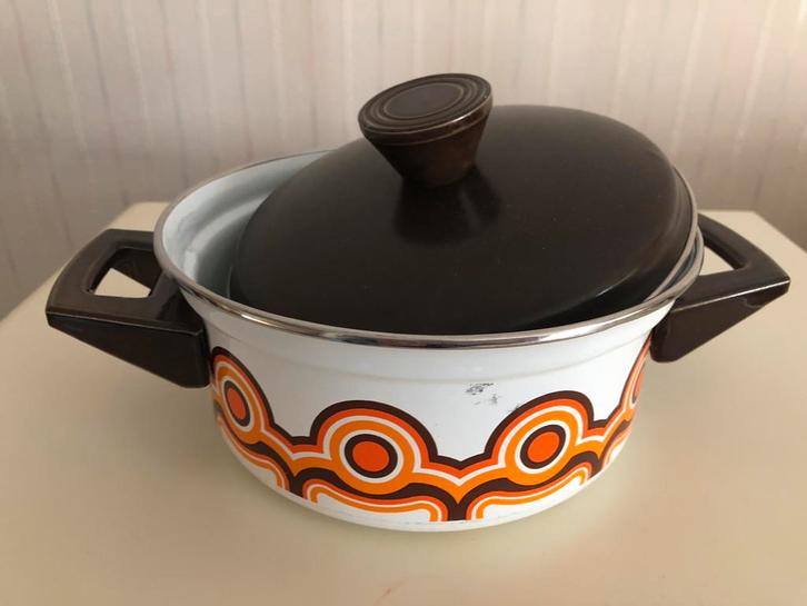 Jaren70 Brabantia pan, Huis en Inrichting, Keuken | Potten en Pannen, Zo goed als nieuw, Kookpan of Snelkookpan, Overige materialen