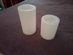 2 Grote Led Kaarsen, Overige materialen, 25 tot 50 cm, Wit, Ophalen of Verzenden