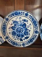 Oud Delfts Blauw Handgeschilderd Bord, Antiek en Kunst, Ophalen of Verzenden