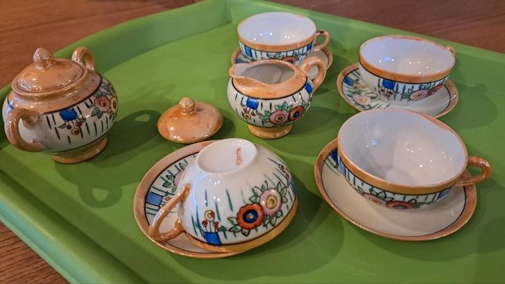 Oud Porseleinen Kinderservies, Antiek en Kunst, Antiek | Servies compleet, Ophalen of Verzenden