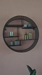 Zwarte metalen wandrek, Huis en Inrichting, Ophalen, Zo goed als nieuw