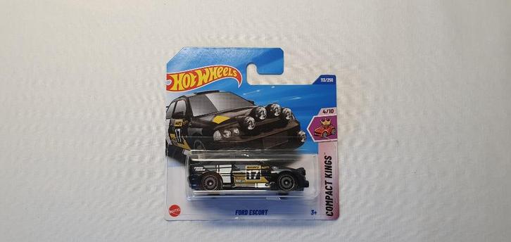 Hot Wheels Ford Escort Black, Hobby en Vrije tijd, Modelauto's | Overige schalen, Nieuw, Auto, Ophalen of Verzenden